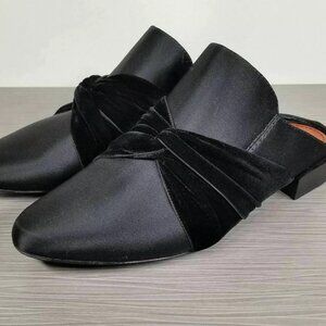 3.1 PHILLIP LIM Louie Loafer Mule, Black Textile, Womens Size 9 / 39